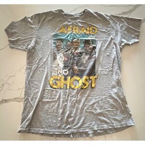 Ghostbusters I Ain't Afraid Of No Ghost Graphic T-Shirt Gray Mens Large L